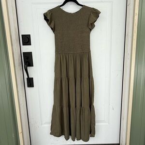 Zesica tiered maxi dress